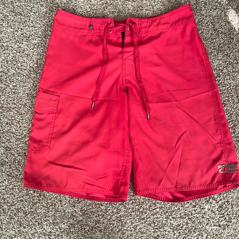 Red Mens O’Neill Board Shorts Small
